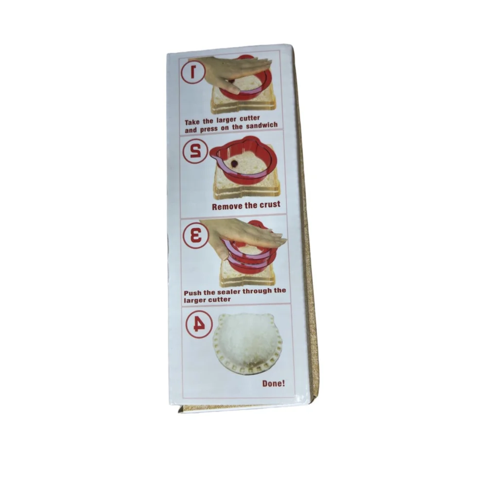 Square Sandwich Cutter Two Sizes Blue
